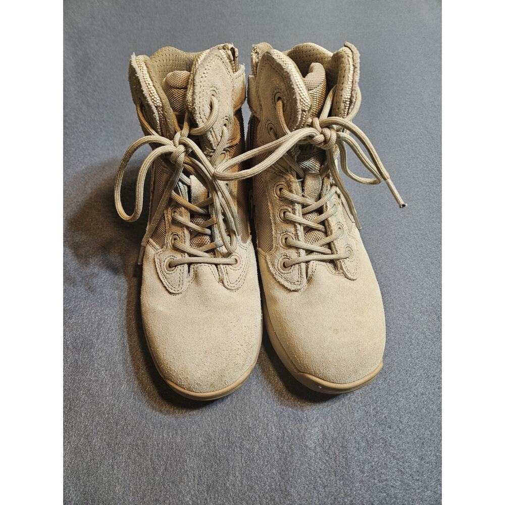 NORTIV 8 Shoes Men's Size 7.5 Tan Response Military Tactical Combat Army Boots